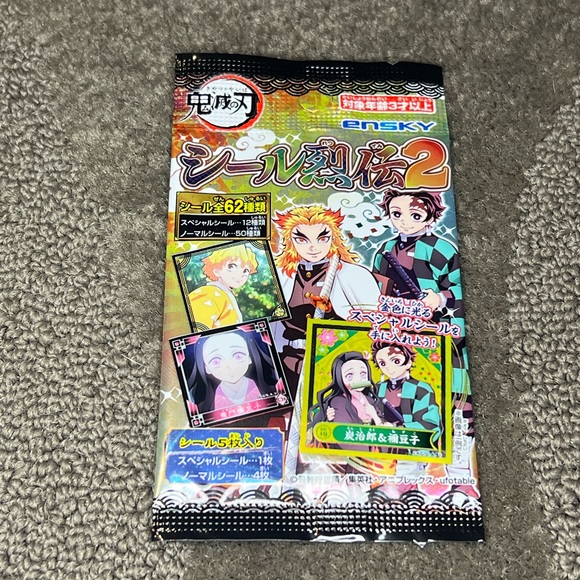 *6 for $10!* Demon Slayer Kimetsu no Yaiba Sticker Seal Pack Blind Bag Series 2 - Picture 1 of 9